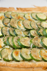 Zucchini Tarte aus Blätterteig