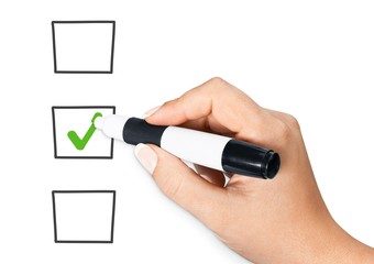 Survey, list, check.