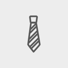 Necktie thin line icon