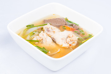 Bowl of chicken soup