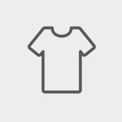 T-shirt thin line icon