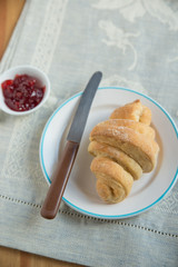 Croissant zum Frühstück 