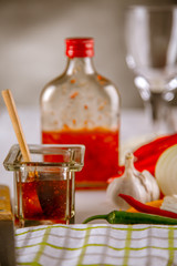 Home-made vibrant natural food concept