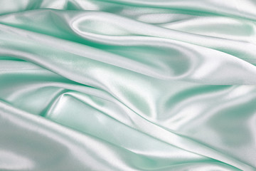 Obraz premium Light green Silk cloth of abstract backgrounds