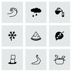 Vector Water icon set