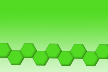 Hexfeld Streifen unten Gr&uuml;n mit Background