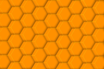 Simples Hexfeld Gelb und Gitter