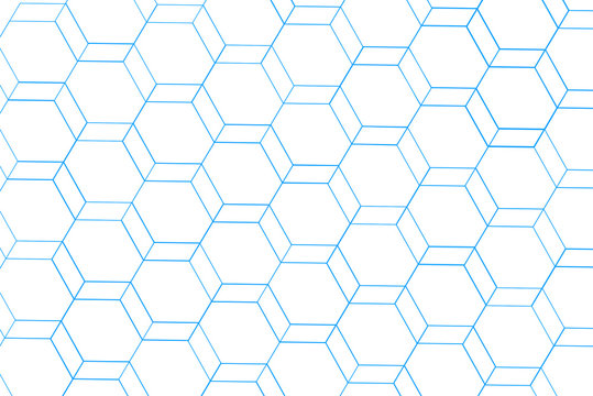 Simples Hexfeld Gitter Wei&szlig;