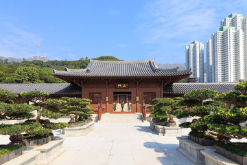 Fototapeta premium Chi Lin Nunnery, Hong Kong, China