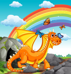 Dragon and rainbow
