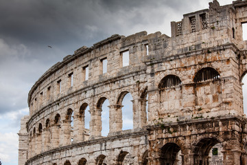 Fototapeta na wymiar Colosseum in Pula, Croatia