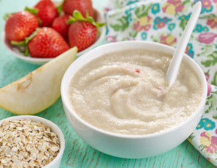 bowl of baby food