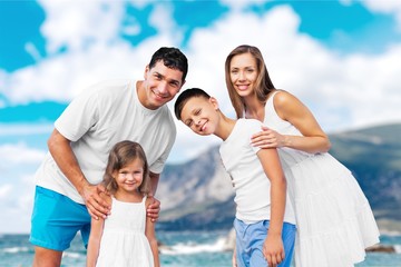 Beach, summer, group.