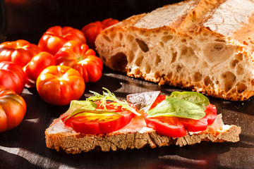 bruschetta with tomato