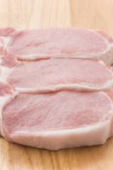 raw meat pork steak