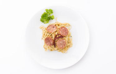 spaghetti pepperoni