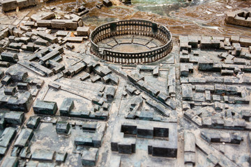 Model of the Pula's amphitheater