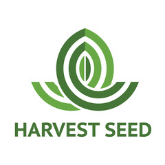 Harvest Seed logo icon vector