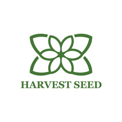 Harvest Seed logo icon vector