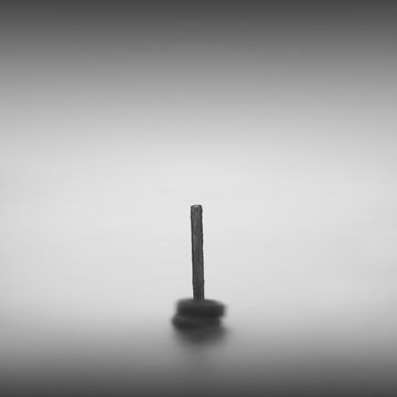 Fototapeta monochrome. black and white minimalistic seascape