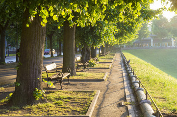 Ławki na Tarasach Hakena,Szczecin