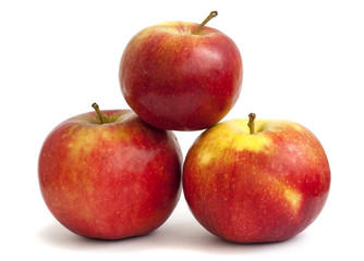 Three juicy apples
