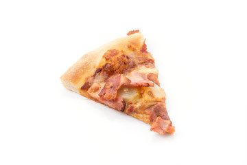 hawaiian pizza isolated on white background