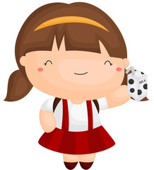 Girl and milk