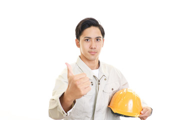 仕事に励む労働者