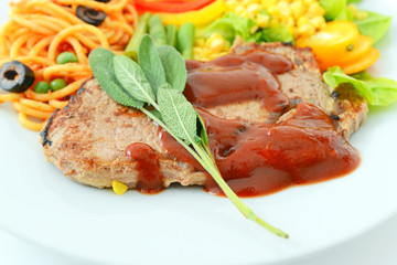 おいしそうなスパゲティセット