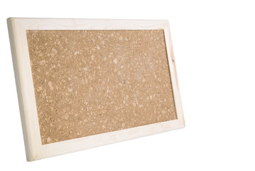 Note board with wood frame