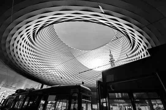 BASEL, SWITZERLAND - NOVEMBER 01 2014: Exhibition Center in the