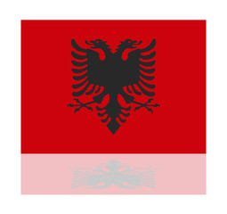 reflection flag albania