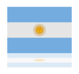 reflection flag argentina