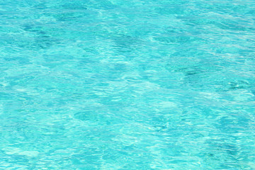 View of beautiful blue ocean water in resort