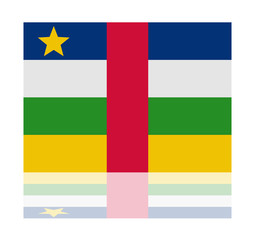 reflection flag central african