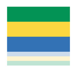 reflection flag gabon