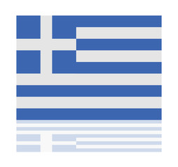 reflection flag greece