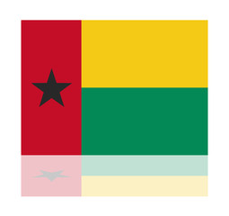 reflection flag guinea bissau
