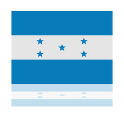 reflection flag honduras