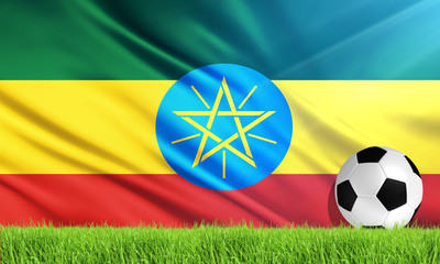Fototapeta premium The National Flag of Ethiopia
