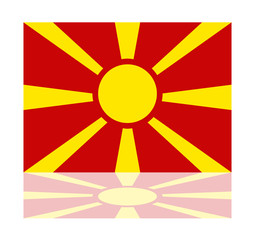 reflection flag macedonia