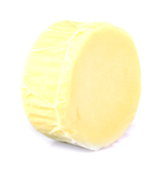 Wheel  of cheese isolated on white