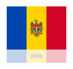 reflection flag moldova