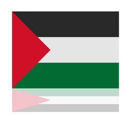 reflection flag palestine
