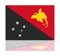 reflection flag papua new guinea