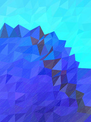 Abstract blue mountain and sky with rain texture