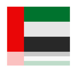 reflection flag united arab