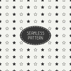 Geometric seamless stars pattern. Wrapping paper. Paper for