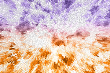 Abstract Motions in White, Blue, Orange & Red